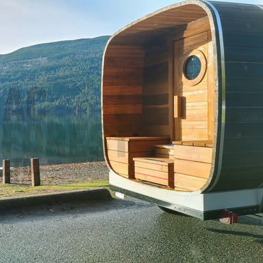 AC Forest Yukon Trailer Sauna Exterior Scenic