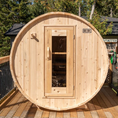 LeisureCraft Harmony Barrel Sauna Front