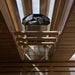 SaunaCore Bay Style Sauna Interior Heater View