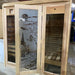 SaunaCore Custom Sauna Glass Etched Door