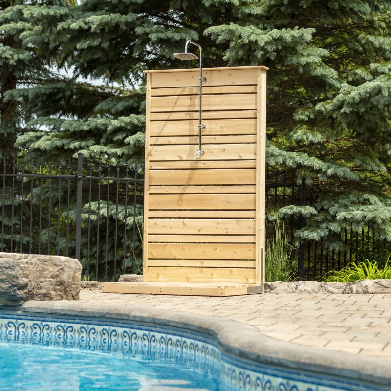 LeisureCraft Savannah Outdoor Shower Full