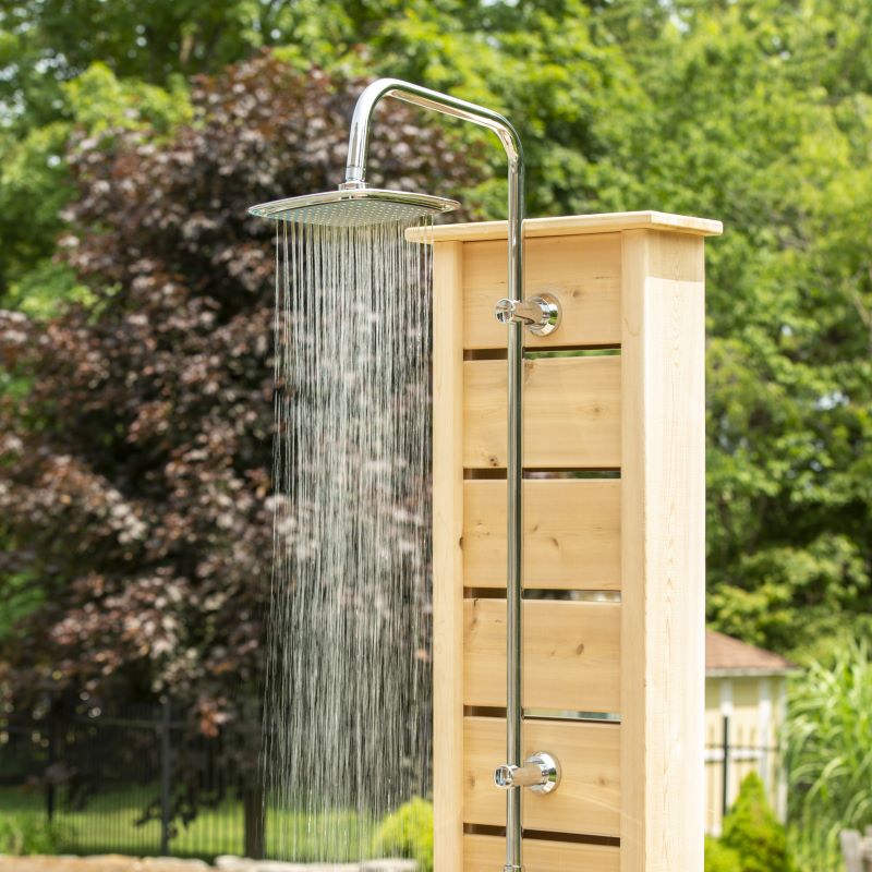 LeisureCraft Economy Shower Hardware Front