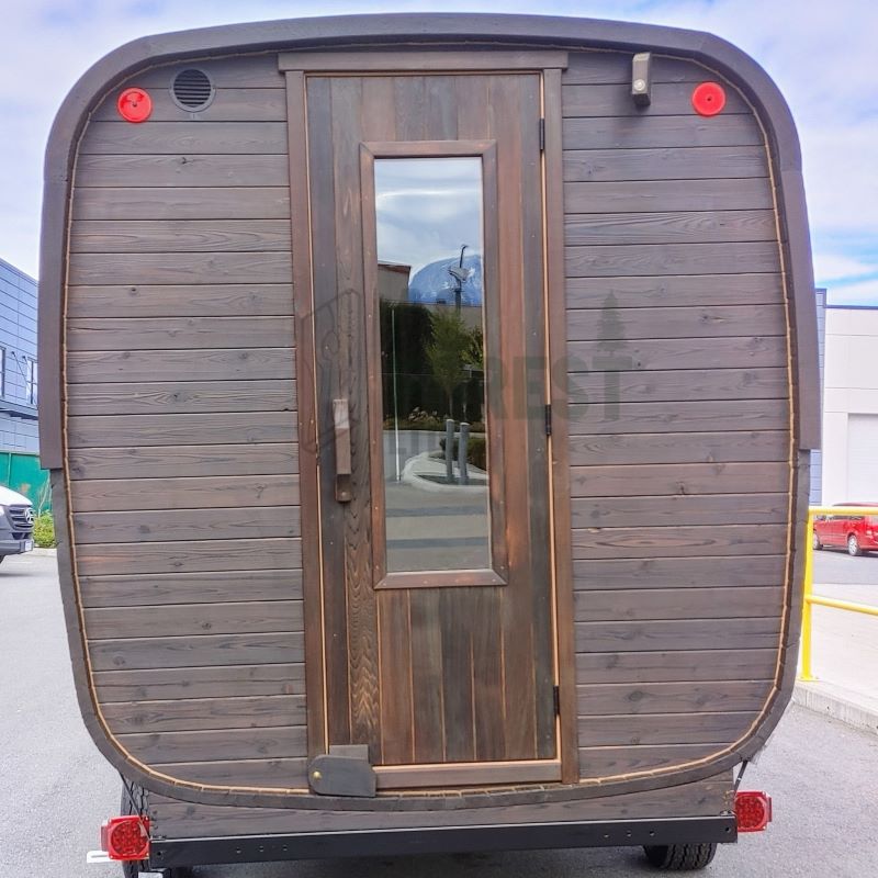 AC Forest Prairie Sauna Exterior Back