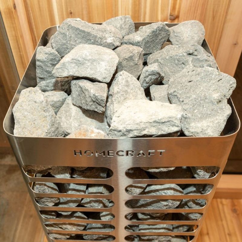 Homecraft Revive Sauna Heater Top View With Stones