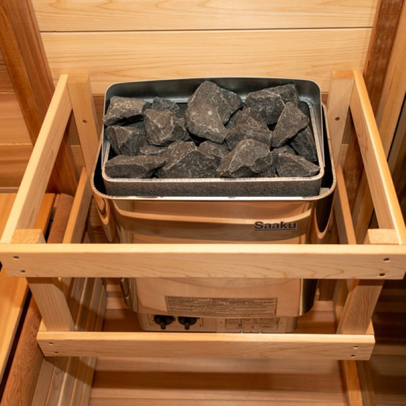 Saaku Electric Heater with Rocks