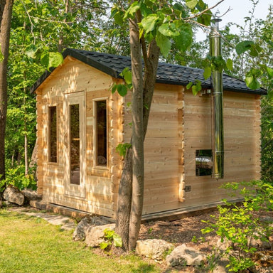 LeisureCraft Georgian Cabin Sauna with Changeroom Isometric