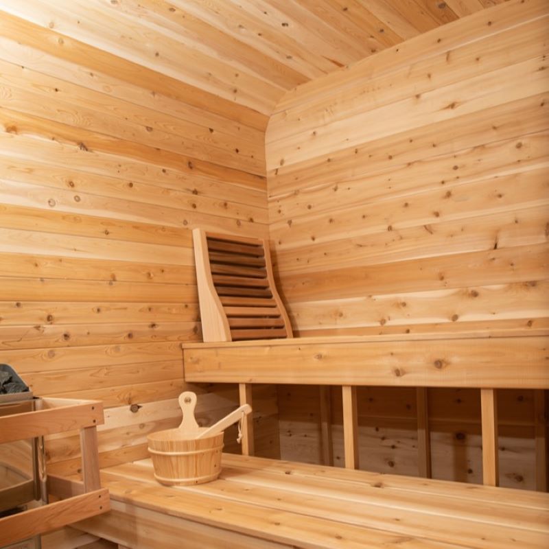 LeisureCraft Luna Sauna interior (back - 2)