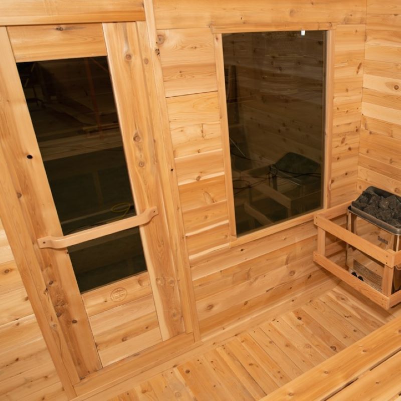 LeisureCraft Luna Sauna Interior (front)