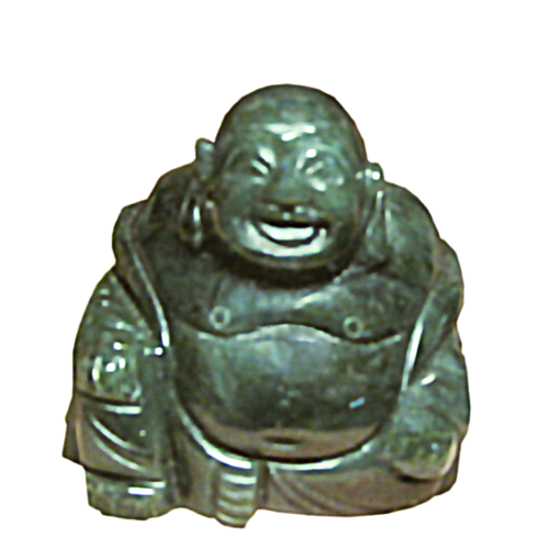 Laughing Buddha (2 inch) - Canadian Jade