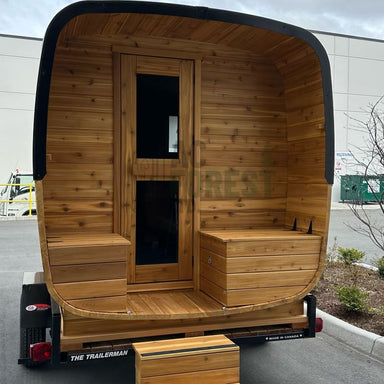 AC Forest Sunshine Coast Trailer Sauna Exterior Back