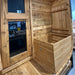 AC Forest Sunshine Coast Trailer Sauna Exterior Bench Opened